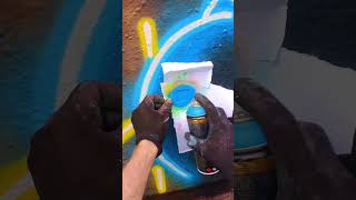 Invincible Super Hero Street Art POV Painting!