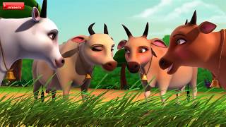 The Tiger and the Cows | Hindi Stories for Kids | Infobells