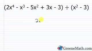 Dividing Polynomials with Missing Terms