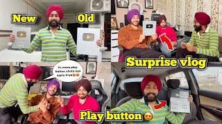 FINALLY PLAY BUTTON AGGYA🔥SURPRISE😱FRIENDS REACTION😍~ Prabh Buttar