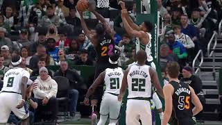 GIANNIS embarrassed Jimmy Butler and said NO ❌ to him at the Rim. #nbahighlights, #nba, #shorts