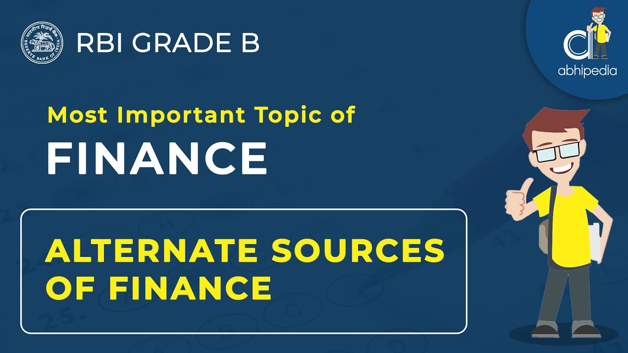 RBI GRADE B EXAM 2023 | Alternate Source Of Finance | Most Important ...