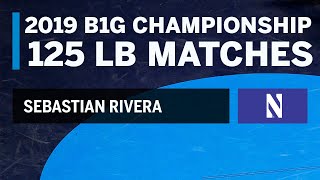 Path to the 125 LB Title: Every Sebastian Rivera Match at the 2019 B1G Wrestling Championships