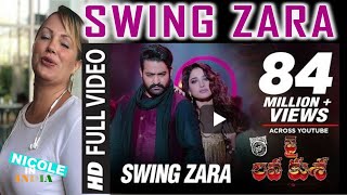 Jr NTR | Swing Zara 4K Full Video Song Reaction | Jai Lava Kusa | @NicoleInIndia #reaction #jrntr