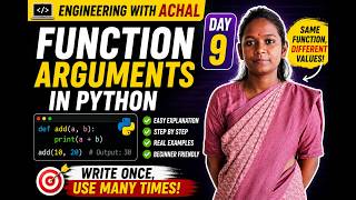 Function Arguments in Python 🔥 Day 9 | 30 Days Coding Challenge