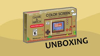 Game and Watch: Super Mario Bros. Unboxing