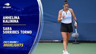 Anhelina Kalinina vs. Sara Sorribes Tormo Highlights | 2023 US Open Round 1