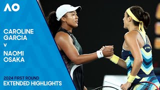Caroline Garcia v Naomi Osaka Extended Highlights | Australian Open 2024 First Round