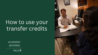 How to use transfer credits