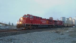 CP 8111 West, 609 (Loaded Sulphur) Departing Sunalta/Calgary, AB on the Laggan Sub!