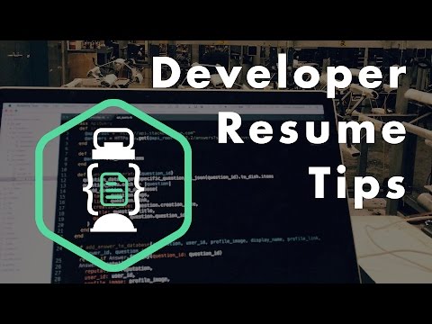 Developer Resume Tips Developer Resume Tips