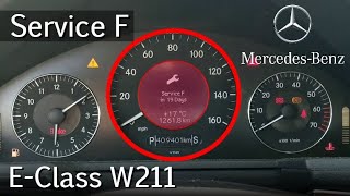 Mercedes E-Class W211 | HOW TO RESET Service F