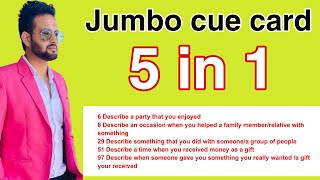 Jumbo cue cards || 5 in 1 || cont 7009252538