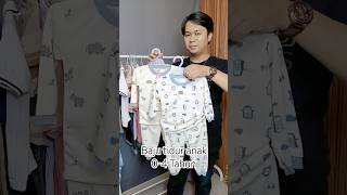 Baju tidur setelan anak 0-4 tahun 100 ribu dapat 5 pcs