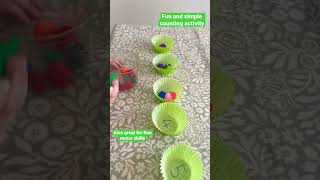 Pom Pom counting game| Home learning activity | counting activity for kids