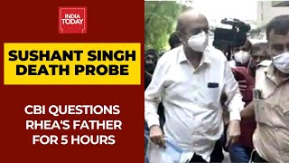 Sushant Singh Rajput Death case: CBI Questions Rhea's Father Indrajit Chakraborty For 5 Hours