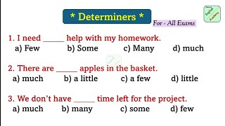 #Determiners set 2 for - All Exams  #advanceenglishacademy