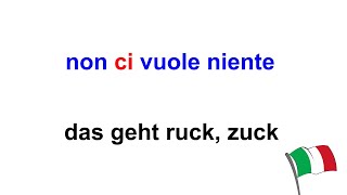50 italienische Ausdrücke mit Ci aus dem Alltag - Italienisch lernen für Anfänger