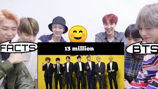 BTS REACTION TO Facts | BTS facts @viralvideoreaction7721