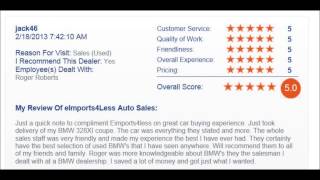 eimports4Less dealership reviews