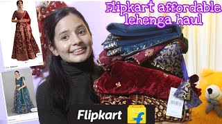 || Flipkart wedding wear Haul | affordable lehenga from flipkart | upto 50%off |*try on haul*||