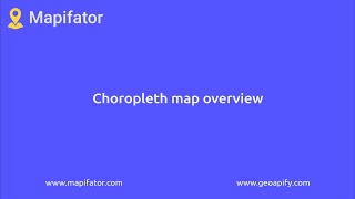 Choropleth maps in Mapifator. Visualize data as colored areas on a map.