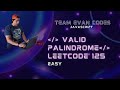 Valid Palindrome LeetCode 125 JavaScript O(N) solution. GitHub repo below.
