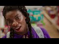 on set with michaela coel chewing gum