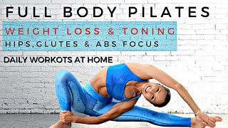 50-Minute FULL BODY PILATES | Extra Focus On HIPS, GLUTES & ABS