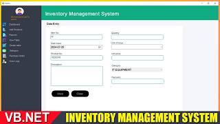 Inventory Management System in VB.Net with Mysql [Source Code] | visual basic.net project