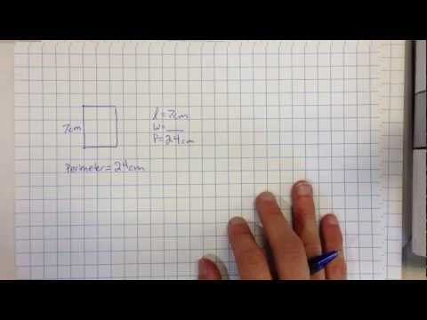 Using equations to find the length or width of a rectangle when given the perimeter or area Using equations to find the length or width of a rectangle when given the perimeter or area