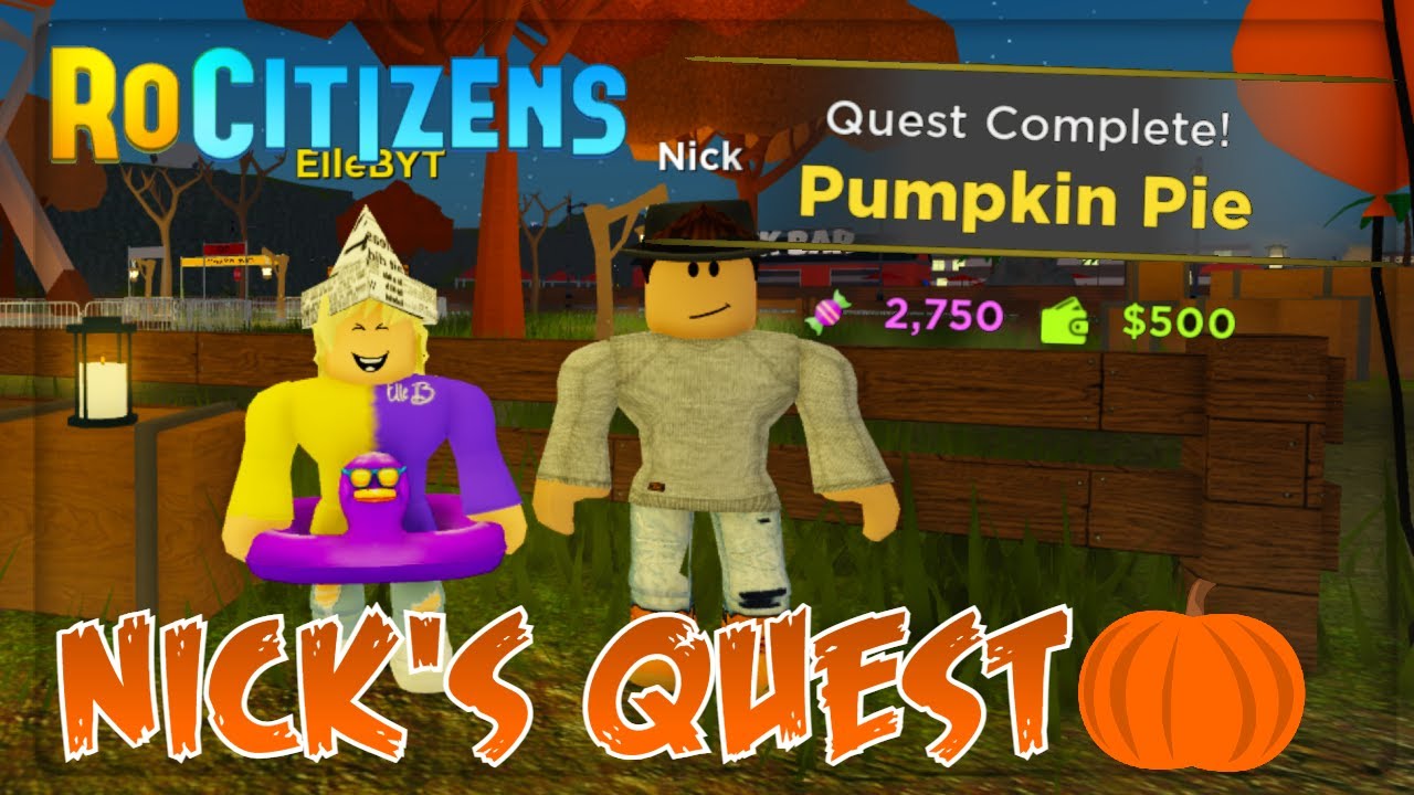 How To Complete New RoCitizens Nick's Halloween Quest! (Free Candy ...