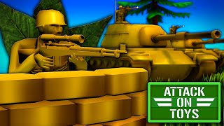 EPIC New Army Men Game!? Attack on Toys Gameplay! New Battle Simulator Game!