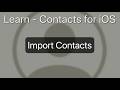 Import Contacts - Apple Contacts for iPhone & iPad Tutorial