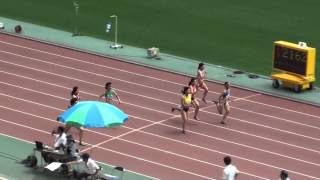 2015年 大阪陸上選手権 女子100m予選6組