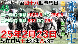 賽馬貼士 25年2月23日#沙田日馬#赛马贴士#癲佬有料賽馬貼士#癲佬貼士#香港賽馬貼士#免費賽馬貼士#賽馬