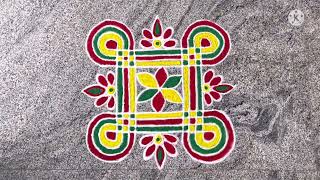 Pelli muggu. Rangoli. Kolam#rangoli #kolam