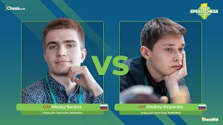 GM Sarana vs GM Esipenko | Junior Speed Chess Championship