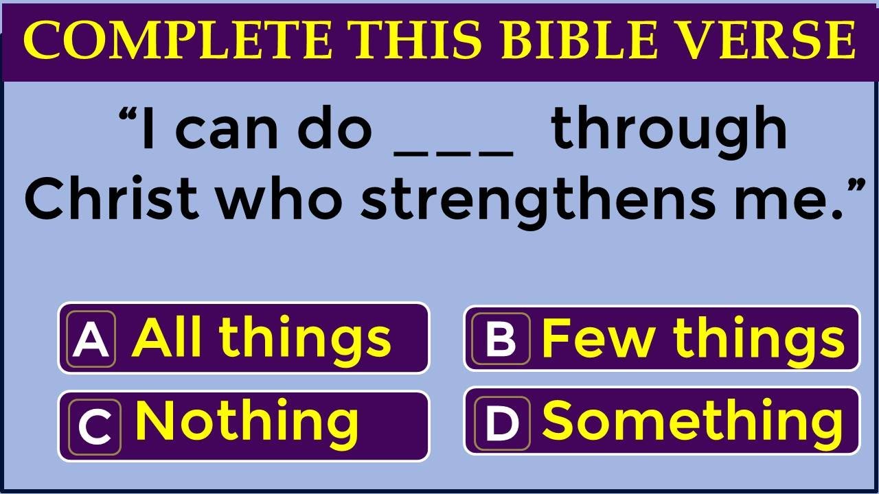 BIBLE QUIZ: HOW WELL DO YOU STUDY YOUR BIBLE? THERE ARE 15 QUESTIONS TO ...