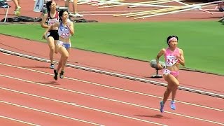 2015インターハイ陸上 女子400m予選5組20150729