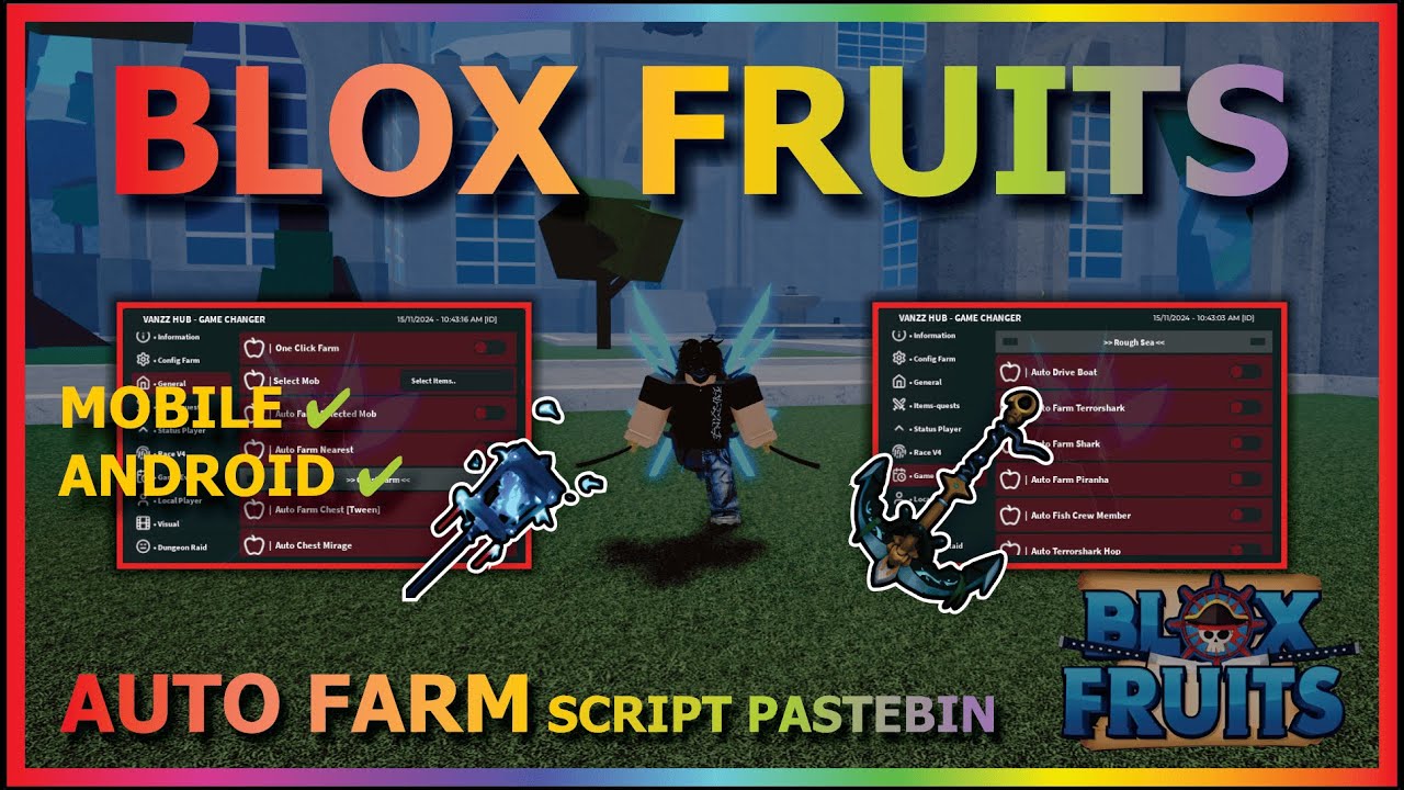 Blox Fruits Script Mobile Update 21 Auto Farm Auto Sea Event Race