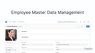 Employee Master Data Management | Frappe HR and ERPNext