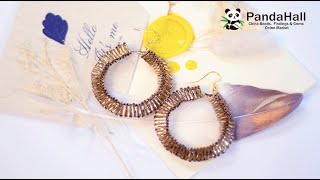 【Handmade With PandaHall】How to make a beautiful beaded earrings