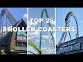 Top 25 Roller Coasters in the United States (With a twist)