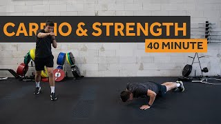 CARDIO \u0026 STRENGTH | FULL BODY | 40MIN HIIT Workout (no equipment) | #071