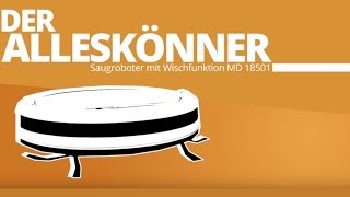 Der Alleskönner: MEDION Saugroboter mit Wischfunktion MD 18501