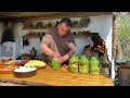 3 Recipes For Chicken In Glass Jars! A Sunny Day In The Mountains Of Azerbaijan
