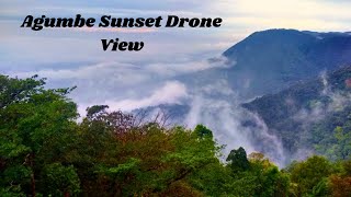 Agumbe Sunset Point Watch Tower Drone 4k Video Karnataka