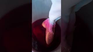 fabric dyeing ഇനി വീട്ടിൽ തന്നെ ചെയ്യാം 👍 #fabric #fabricdyeing #diy #dress #funny