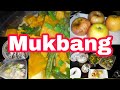 Mukbang|Sarisari with gata|linagang baboy|paksiw with na Isda